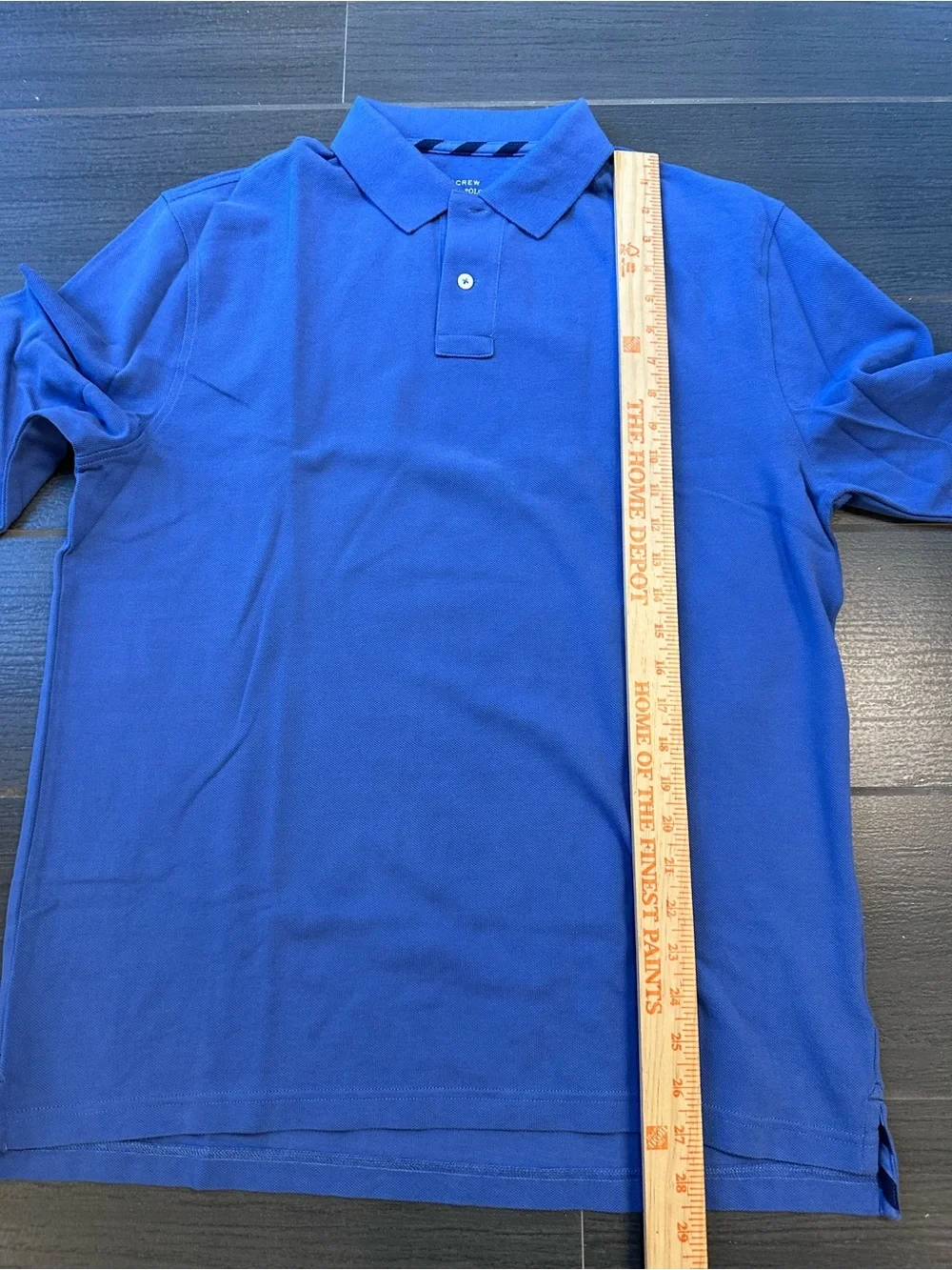 J. Crew Long-Sleeve Polo in Periwinkle Blue
